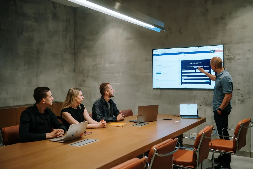 Deeps Solutions consultants working together on a HubSpot CRM implementation project.